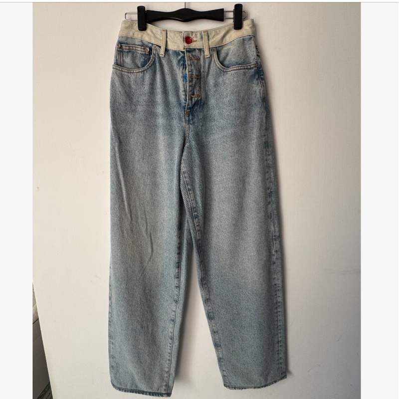 off white淺色牛仔褲28號👖-0