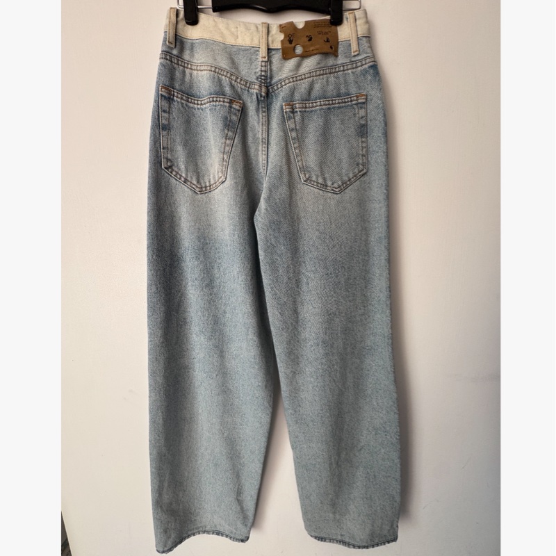off white淺色牛仔褲28號👖-1