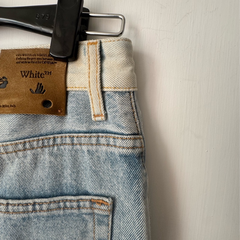 off white淺色牛仔褲28號👖-9