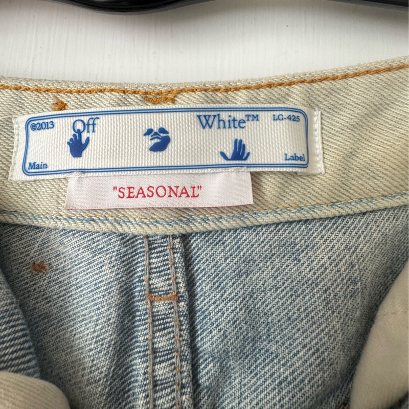 off white淺色牛仔褲28號👖-11