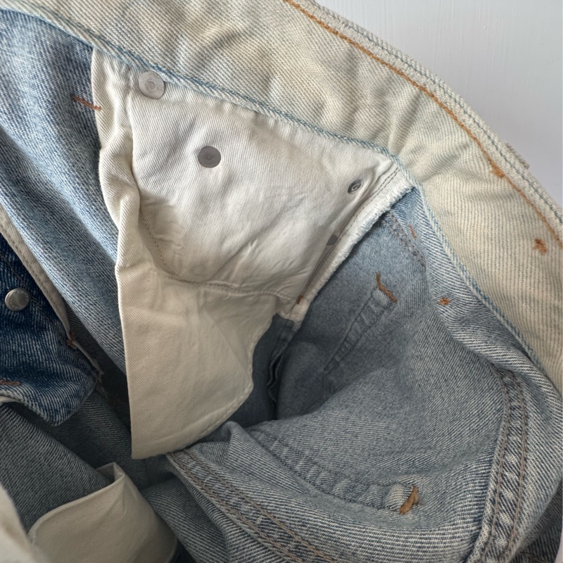 off white淺色牛仔褲28號👖-12