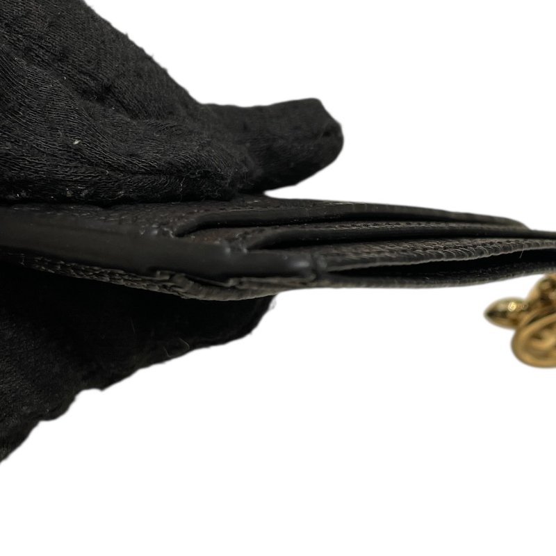 LOUIS VUITTON 路易威登 M82132 LV CHARMS 卡夾 老花壓紋皮革 黑色 金-5