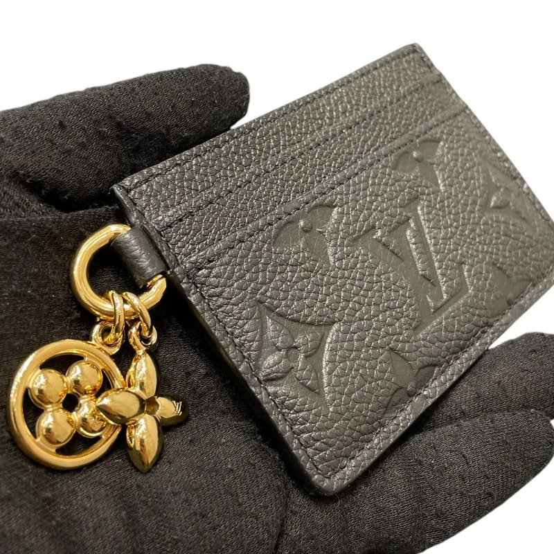 LOUIS VUITTON 路易威登 M82132 LV CHARMS 卡夾 老花壓紋皮革 黑色 金-9