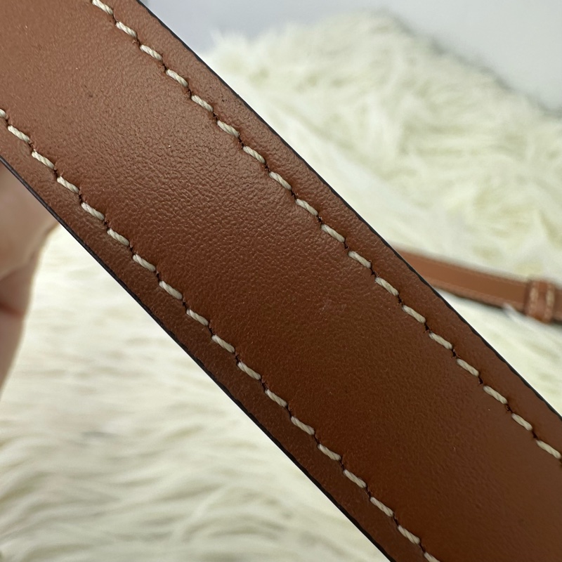 CELINE Triomphe Folco 啡色馬鞍包-7