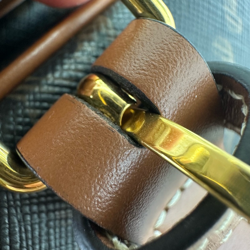 CELINE Triomphe Folco 啡色馬鞍包-19