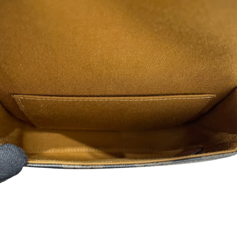 CELINE 思琳 TRIOMPHE BESACE 凱旋門迷你肩背包 PVC帆布 老花 棕色 金釦-14