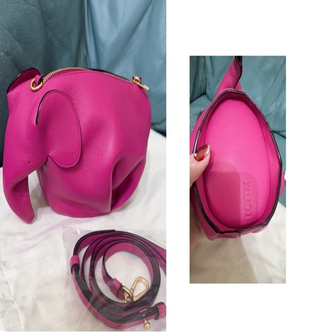 全新LOEWE 經典Elephant 斜背小包