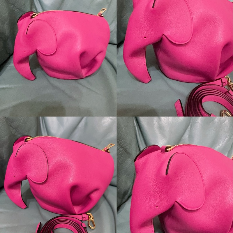 全新LOEWE 經典Elephant 斜背小包-3