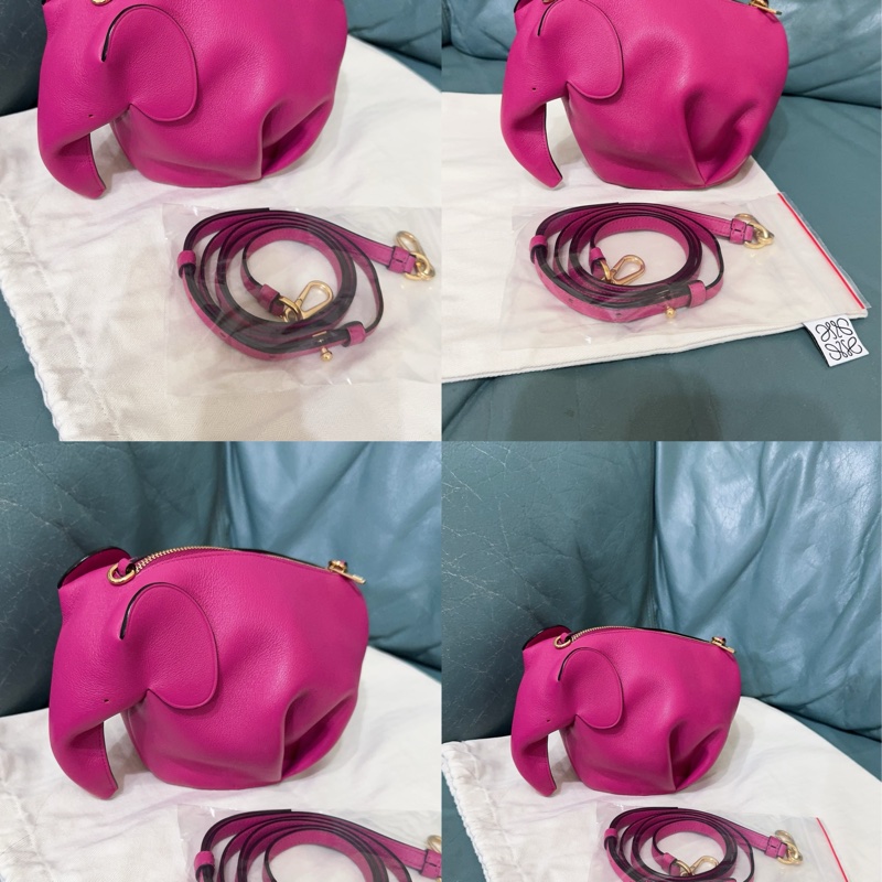 全新LOEWE 經典Elephant 斜背小包-5
