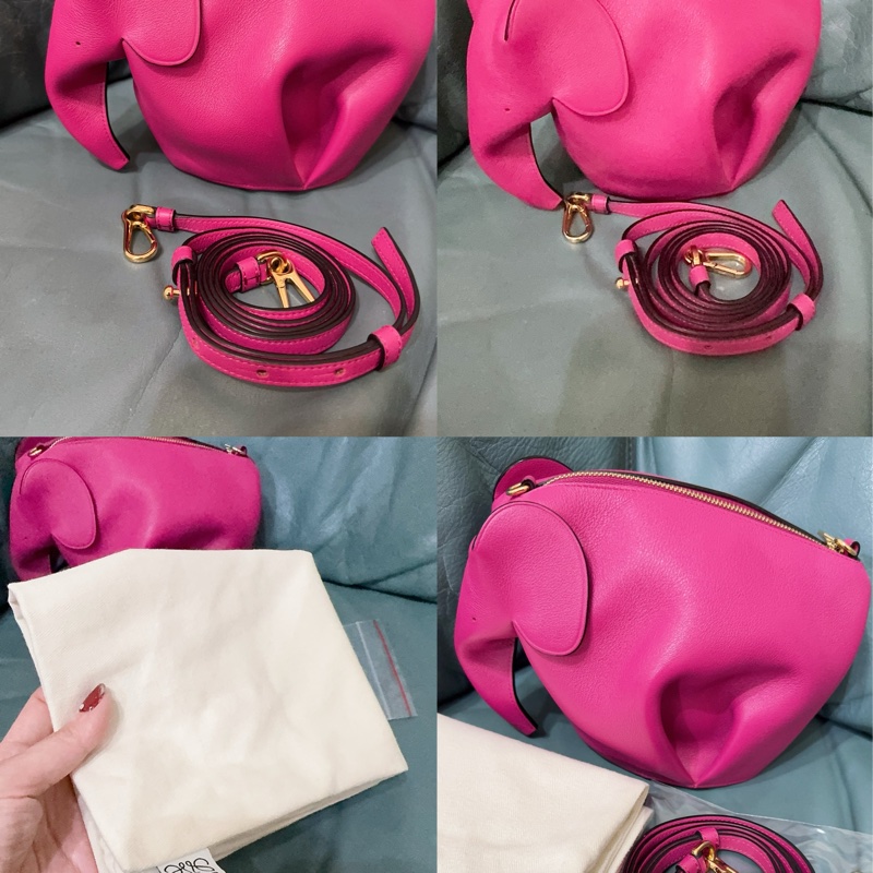 全新LOEWE 經典Elephant 斜背小包-8