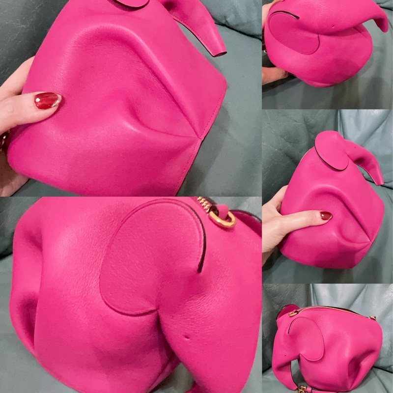 全新LOEWE 經典Elephant 斜背小包-9