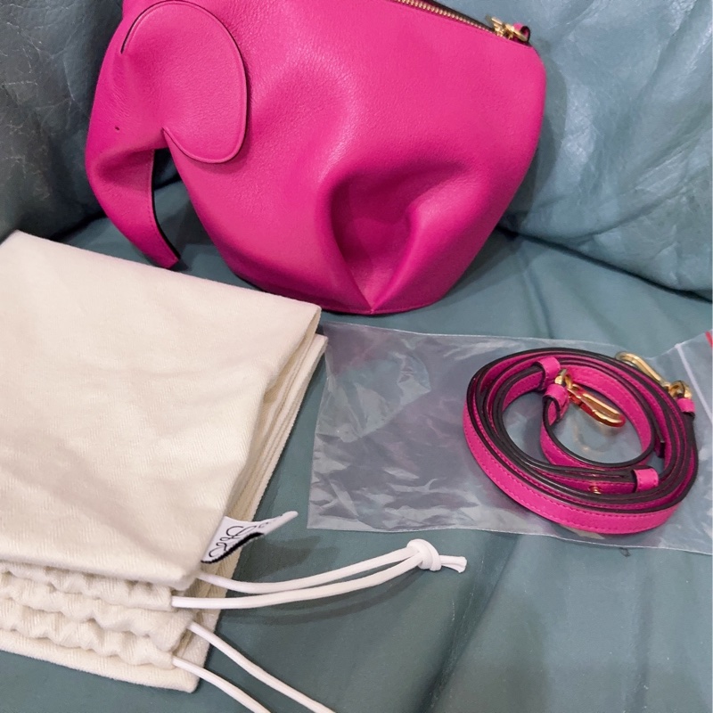 全新LOEWE 經典Elephant 斜背小包-11