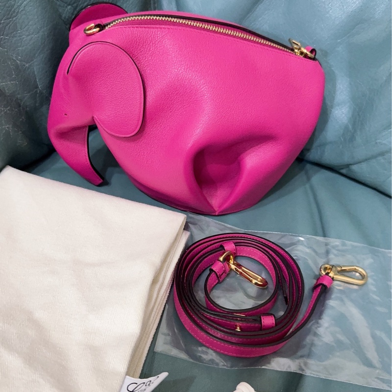 全新LOEWE 經典Elephant 斜背小包-15
