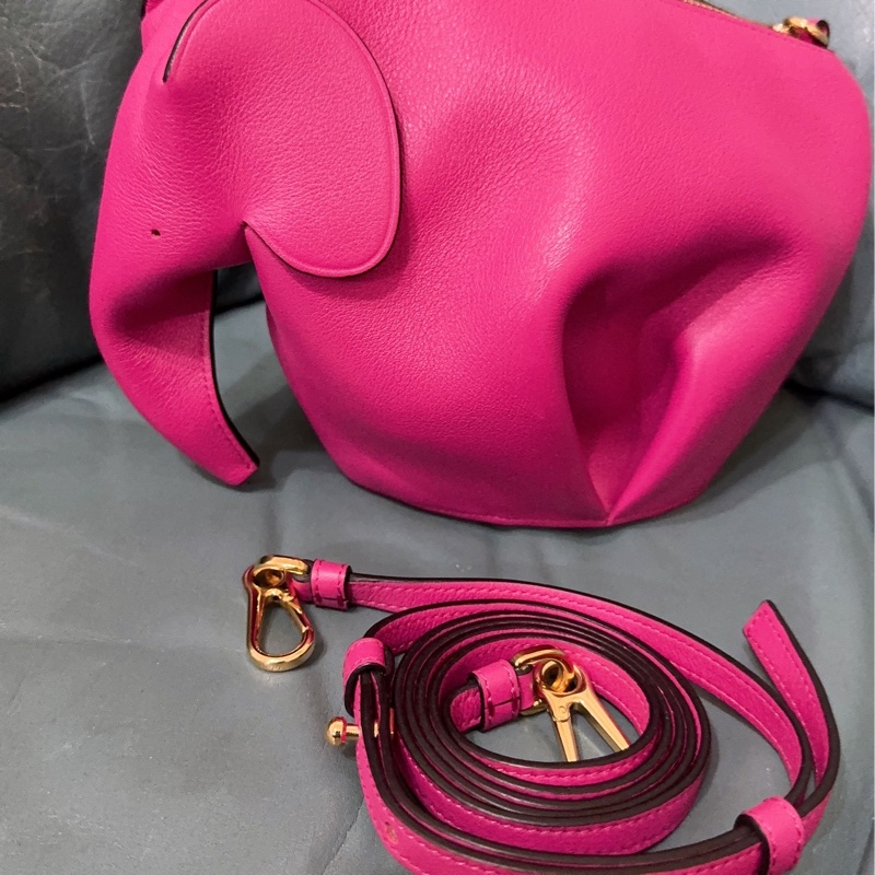 全新LOEWE 經典Elephant 斜背小包-23