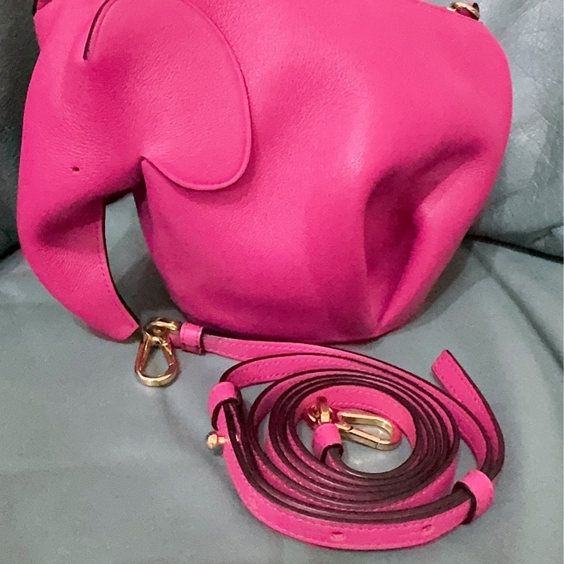 全新LOEWE 經典Elephant 斜背小包-26