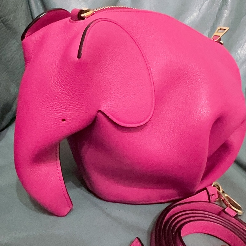 全新LOEWE 經典Elephant 斜背小包-43