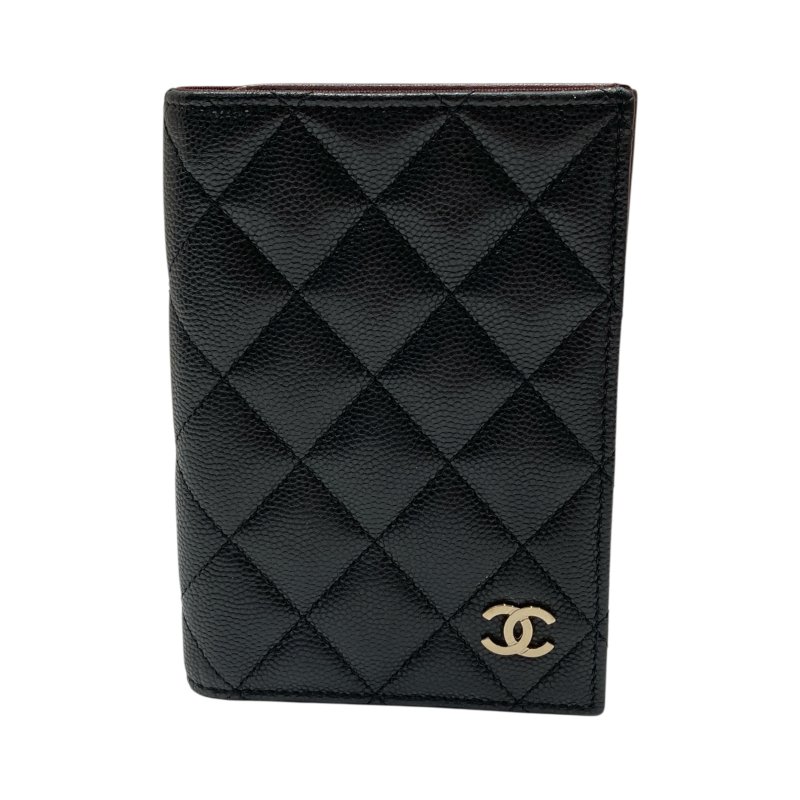 CHANEL 香奈兒 護照夾 荔枝紋牛皮-0