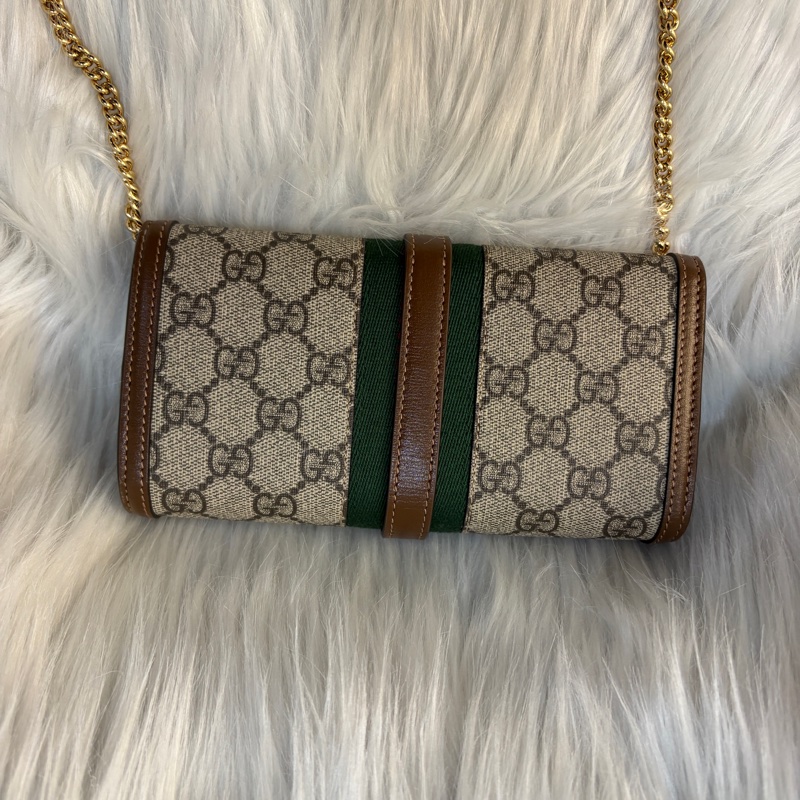 Gucci Jackie1961老花皮夾鍊包-1
