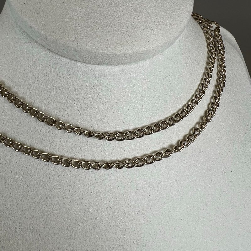CHANEL A25/B 蝴蝶結皮穿鍊項鍊-3