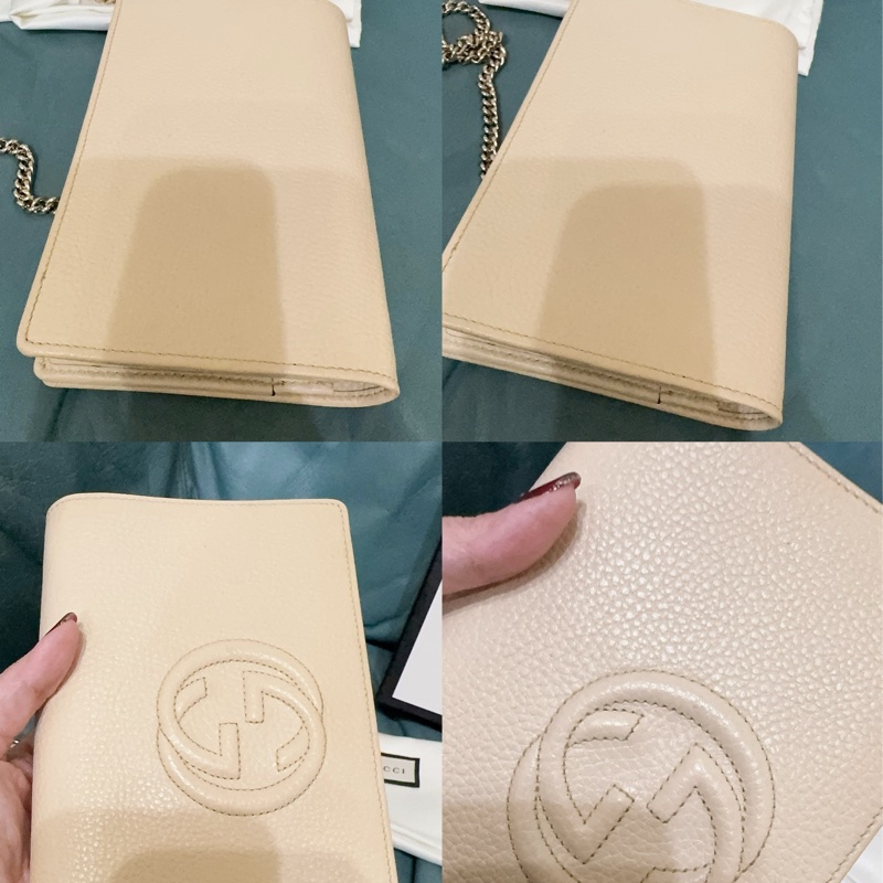 Gucci soho米白色WOC包-1