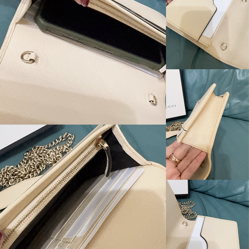 Gucci soho米白色WOC包-8