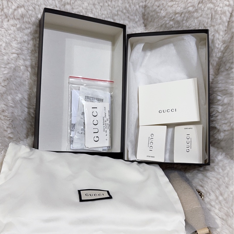 Gucci soho米白色WOC包-14