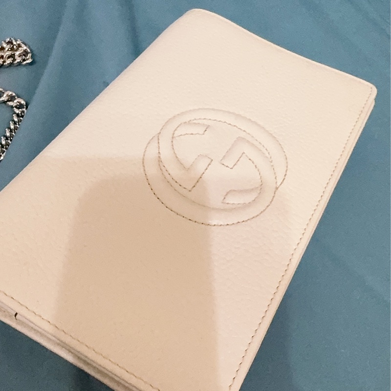 Gucci soho米白色WOC包-19