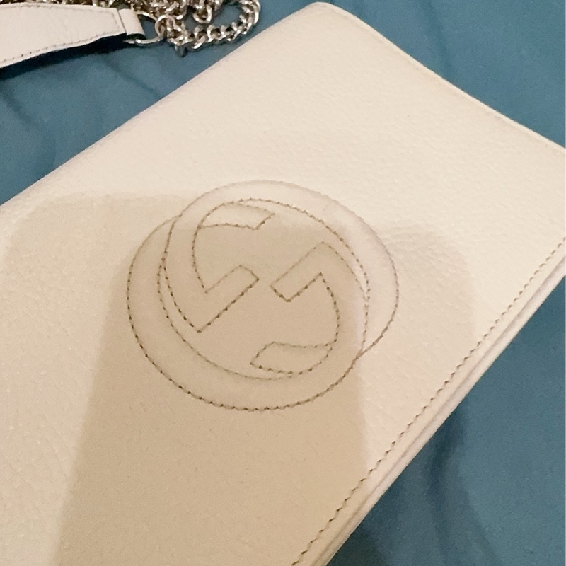 Gucci soho米白色WOC包-24