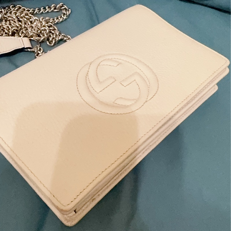 Gucci soho米白色WOC包-33