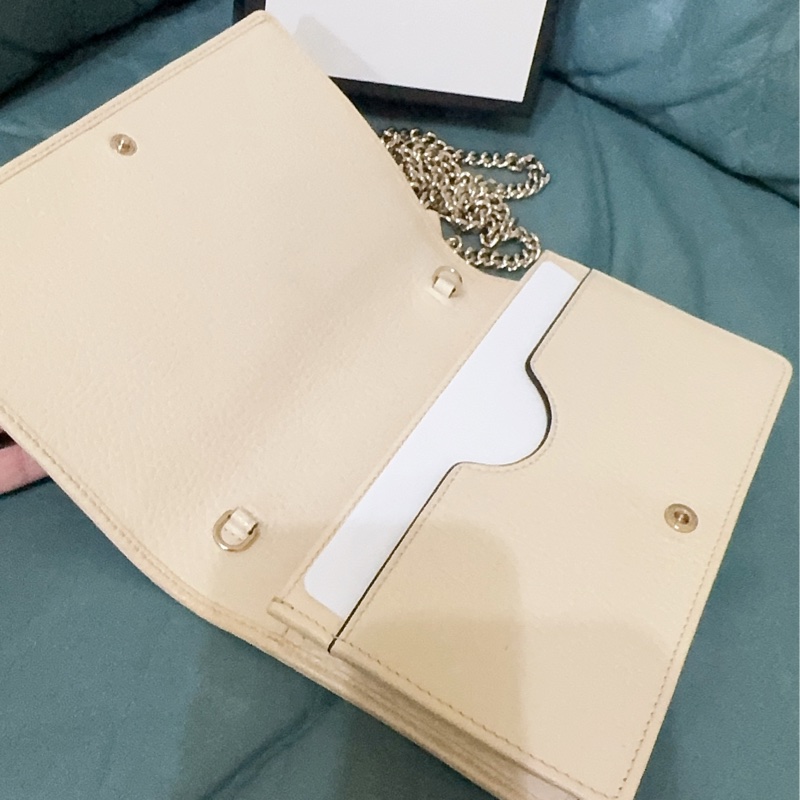 Gucci soho米白色WOC包-34