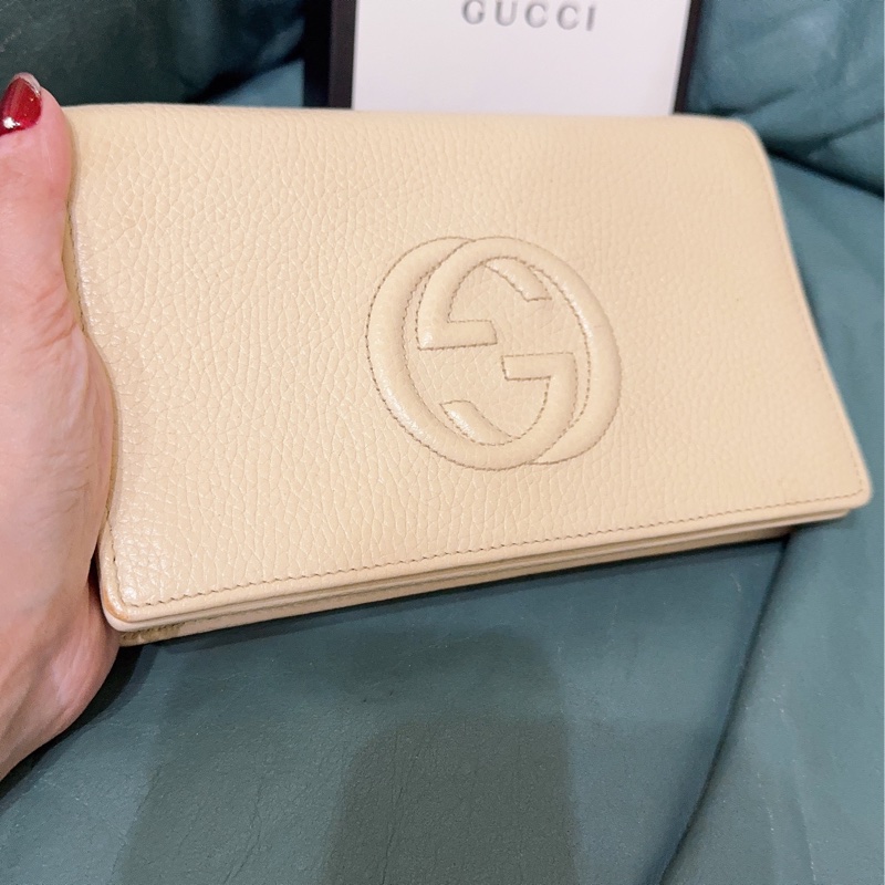 Gucci soho米白色WOC包-37