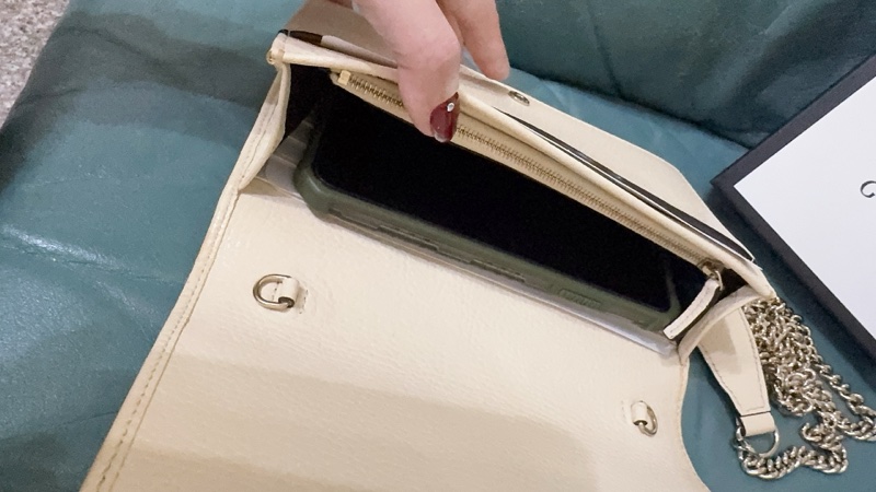 Gucci soho米白色WOC包-42