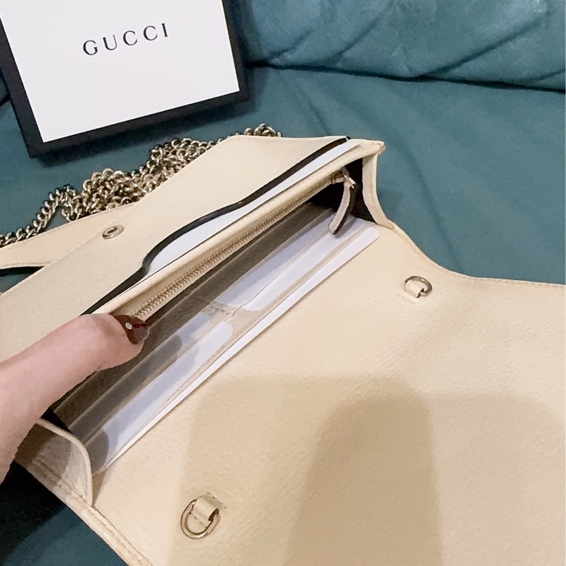Gucci soho米白色WOC包-45