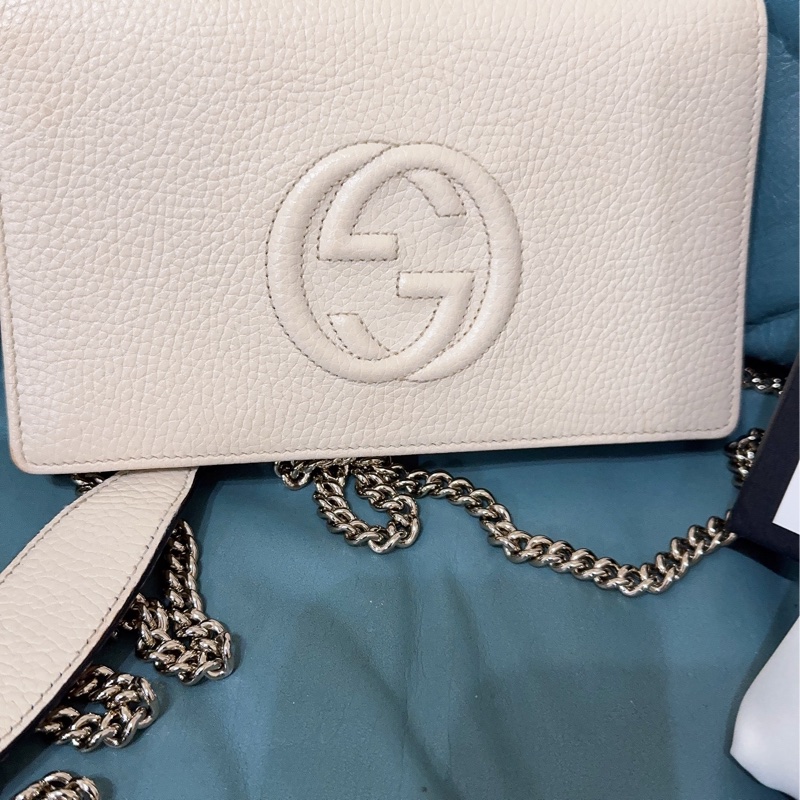 Gucci soho米白色WOC包-52