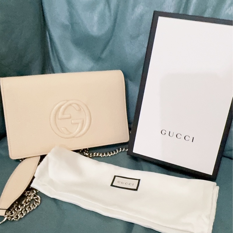 Gucci soho米白色WOC包-54