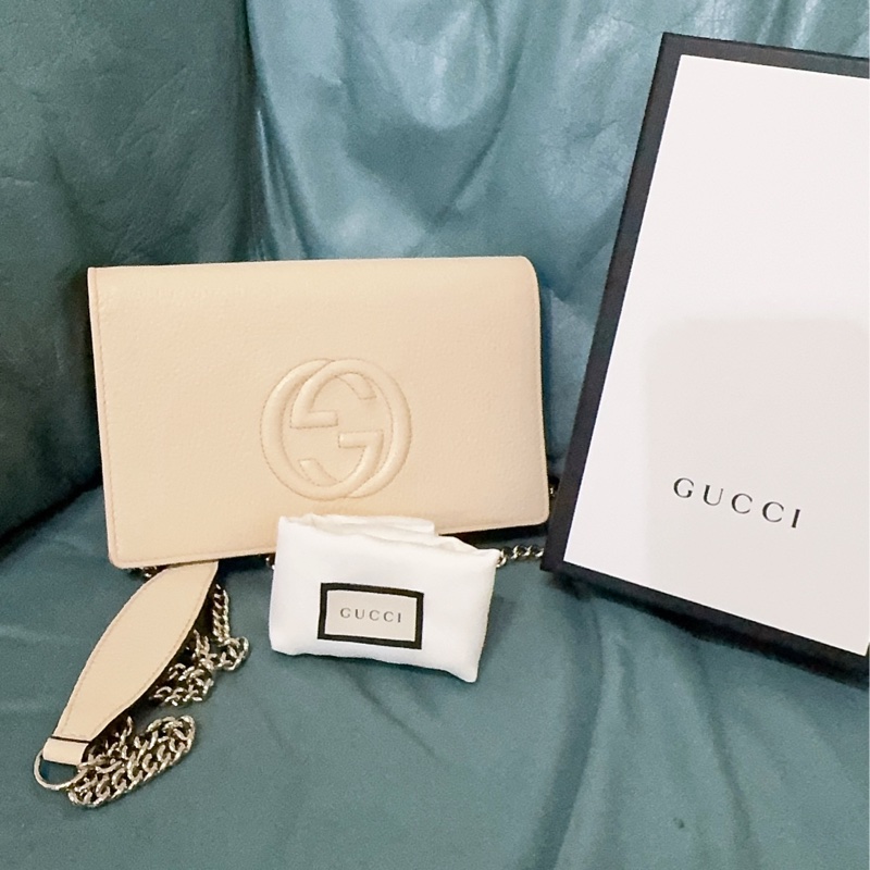 Gucci soho米白色WOC包-55