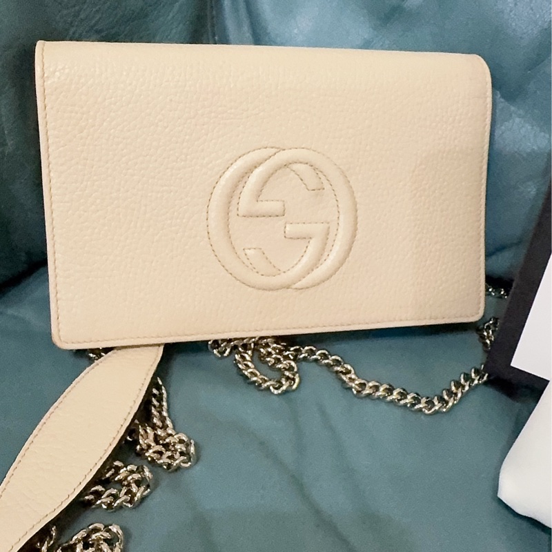 Gucci soho米白色WOC包-56