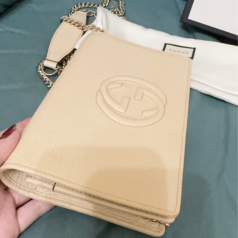 Gucci soho米白色WOC包-64