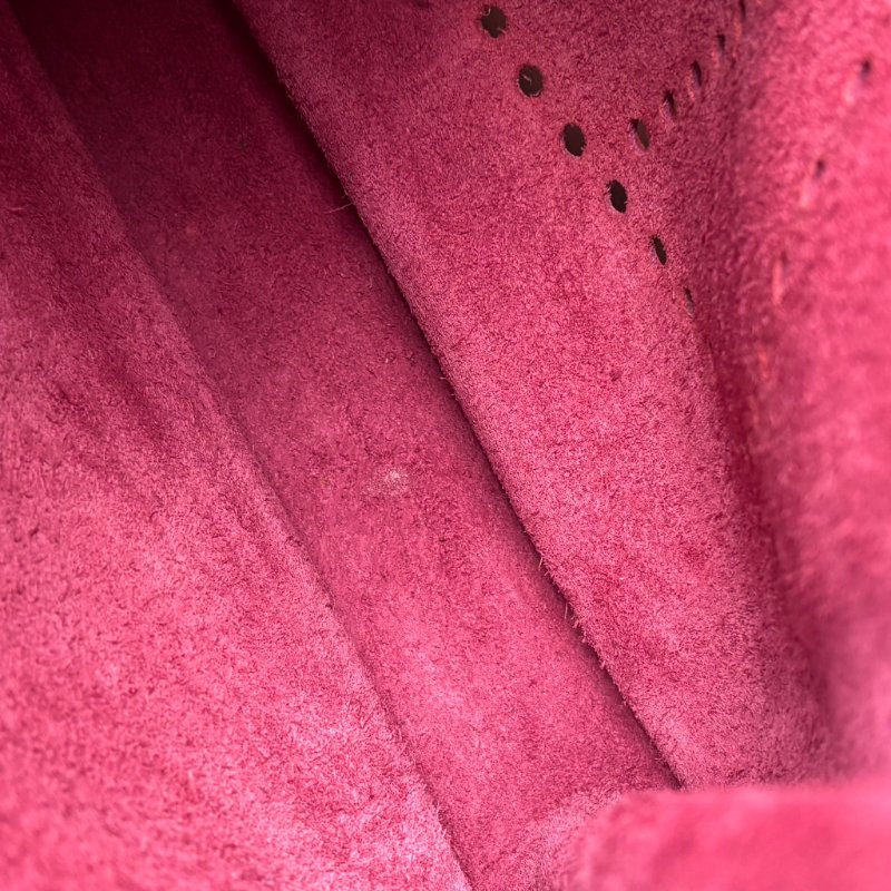 ::HERMES::🄾刻 銀釦 Evelyne 29 酒紅色斜背包-15