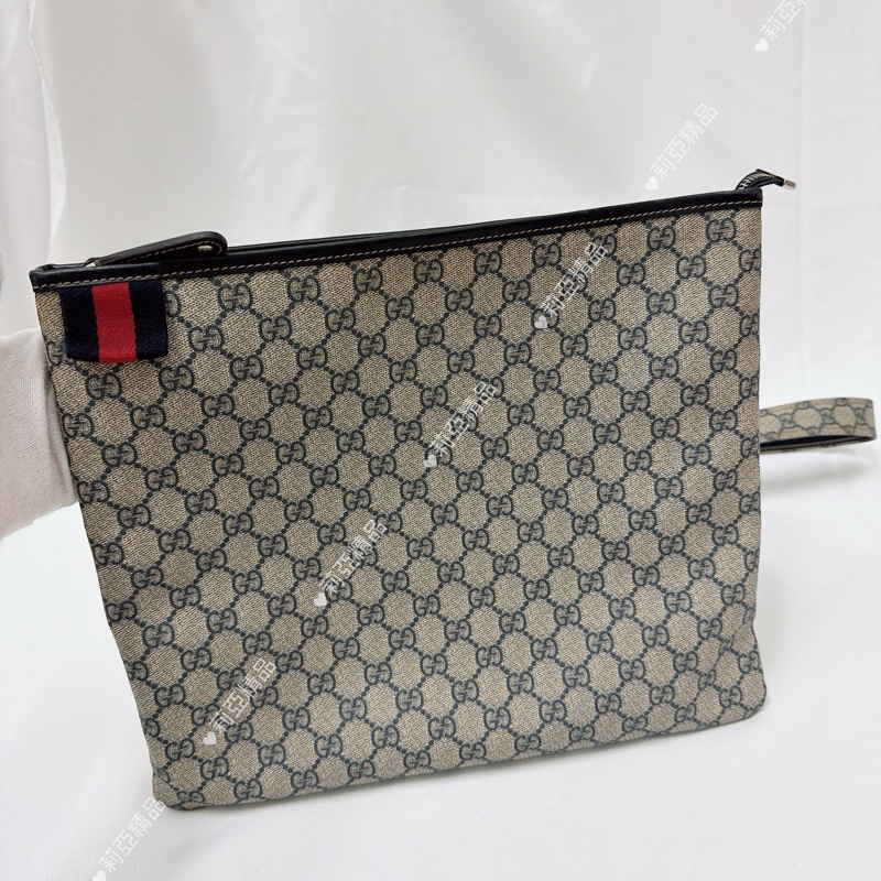 莉亞精品♡ Gucci 老花斜背包 二手美包-2