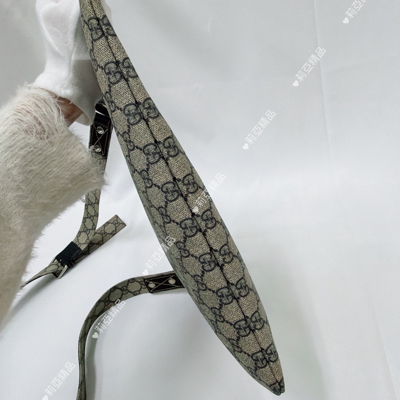 莉亞精品♡ Gucci 老花斜背包 二手美包-5