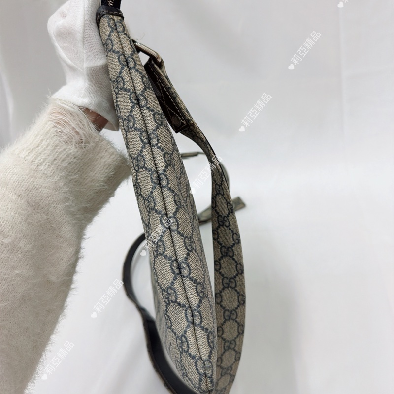 莉亞精品♡ Gucci 老花斜背包 二手美包-7
