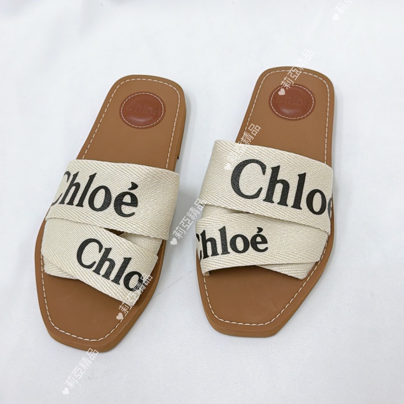 莉亞精品♡ Chloe 平底拖鞋#37 二手美鞋-2