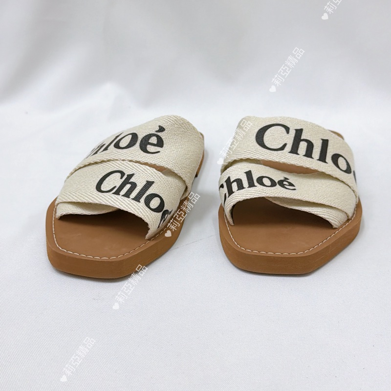 莉亞精品♡ Chloe 平底拖鞋#37 二手美鞋-3