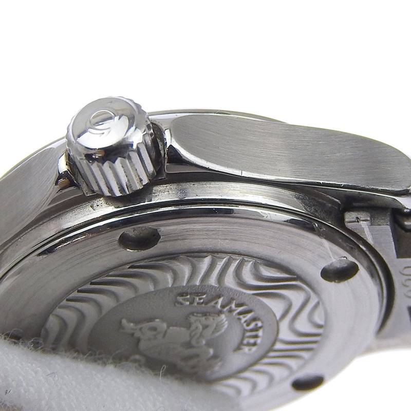 歐米茄海馬系列120米雅克·馬約爾腕錶,限量發行1500枚,機芯型號1424,2586.80,不銹鋼錶殼,銀色石英機芯,指針式顯示,海軍藍錶盤,女士款-7