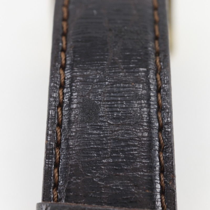 歐米茄星座系列女士腕錶,不鏽鋼和皮革錶殼,石英機芯,指針式顯示,金色錶盤-8