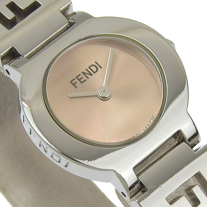 Fendi Olologi 女士腕錶,3050L 不鏽鋼錶殼,青銅石英機芯,指針式顯示,香檳金錶盤-2