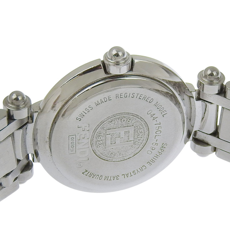 Fendi Olologi 女士腕錶,750L 不鏽鋼錶殼,石英機芯,指針式顯示,黑色錶盤-6