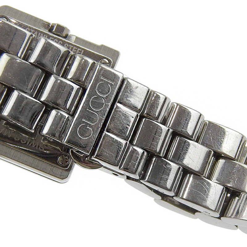 Gucci G Watch 3600L 不鏽鋼石英模擬顯示黑色錶盤女錶-7