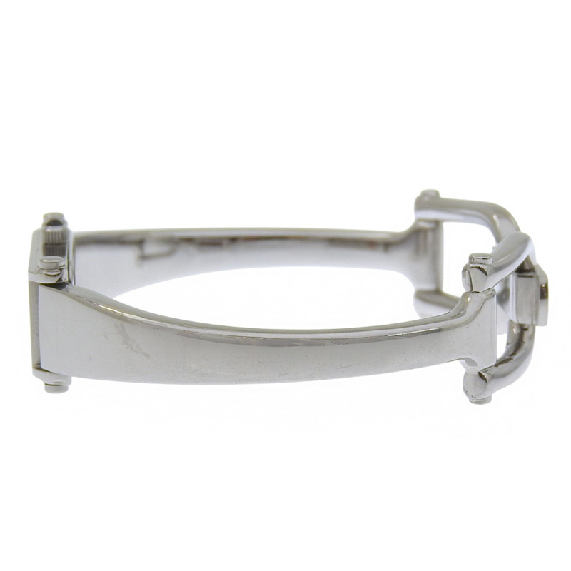 Gucci 1500L 女士不鏽鋼石英模擬腕錶,黑色錶盤-3